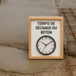 Temps de séchage du béton : délais, mesures et bonnes pratiques