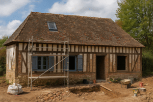 Lire la suite à propos de l’article Rénovation d’une maison normande : charme préservé & confort